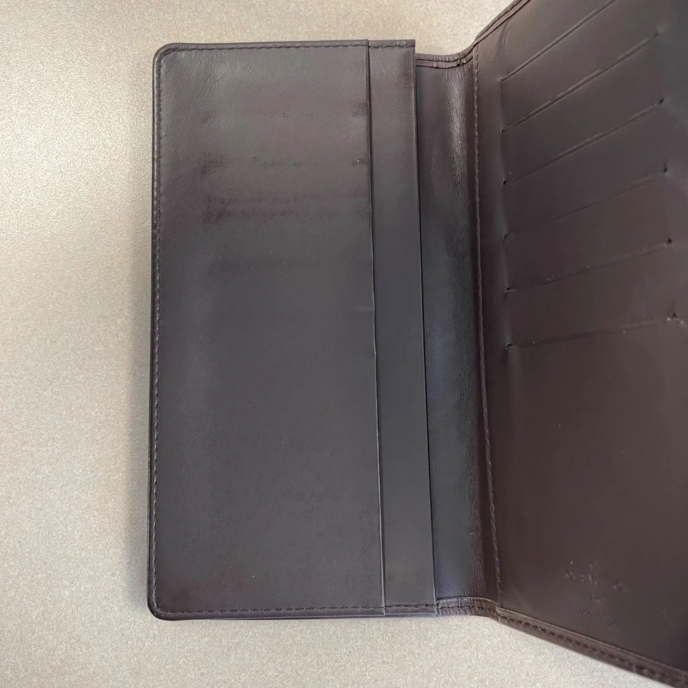 Louis Vuitton Brown Epi Leather Porte Cartes Credit Wallet -Preloved